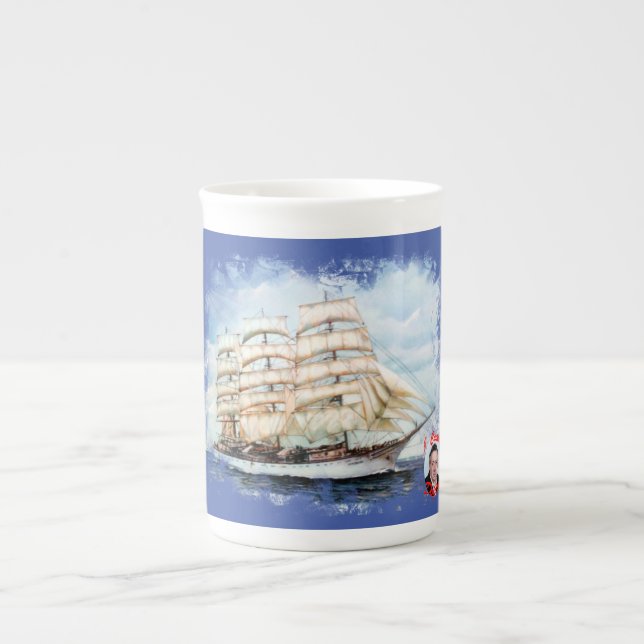 Caneca De Porcelana Regata Cutty Sark (Frente)