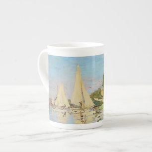 Caneca De Porcelana Regata em Argenteuil por Claude Monet