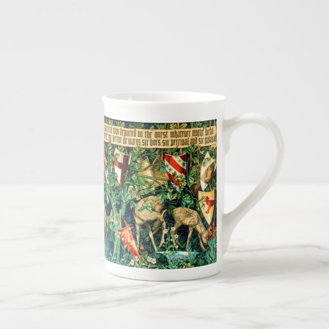 Caneca De Porcelana Rei Medieval Arthur William Morris (Direita)