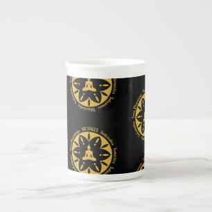 Caneca De Porcelana Religião Budista Samara de Seis Sábios