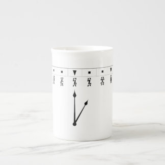 Caneca De Porcelana Relógio Numérico Etíope