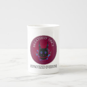 Caneca De Porcelana Respirou Uma Vez: Crânio Hipnótico de Demônio