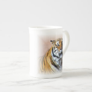 Caneca De Porcelana Retrato do tigre