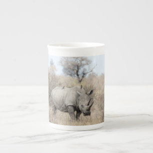 Caneca De Porcelana Rino Branco