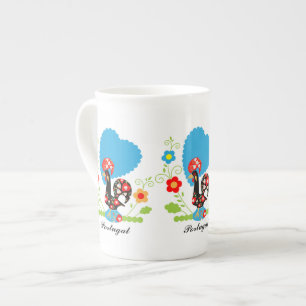 Caneca De Porcelana Rooster Português