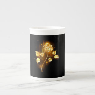 Caneca De Porcelana rosa do ouro ( rosa dourado )