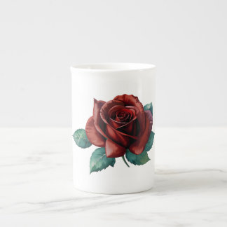 Caneca De Porcelana Rosas vermelhas