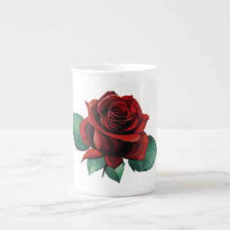 Caneca De Porcelana Rosas vermelhas