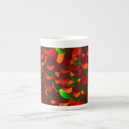 Caneca De Porcelana  Rosenblätter abstrakt