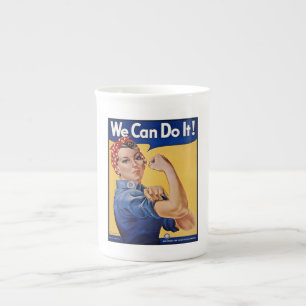 Caneca De Porcelana Rosie the Riveter: Forte Empoderamento feminino