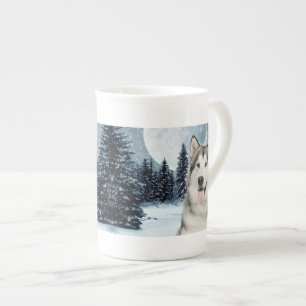 Caneca De Porcelana Rouco da Lua de inverno - China Mug