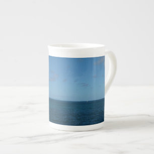 Caneca De Porcelana Rua. Lucia Horizon Blue Ocean