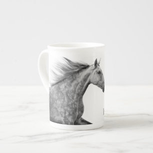 Caneca De Porcelana Rustic Galloping Cavalo Andaluz