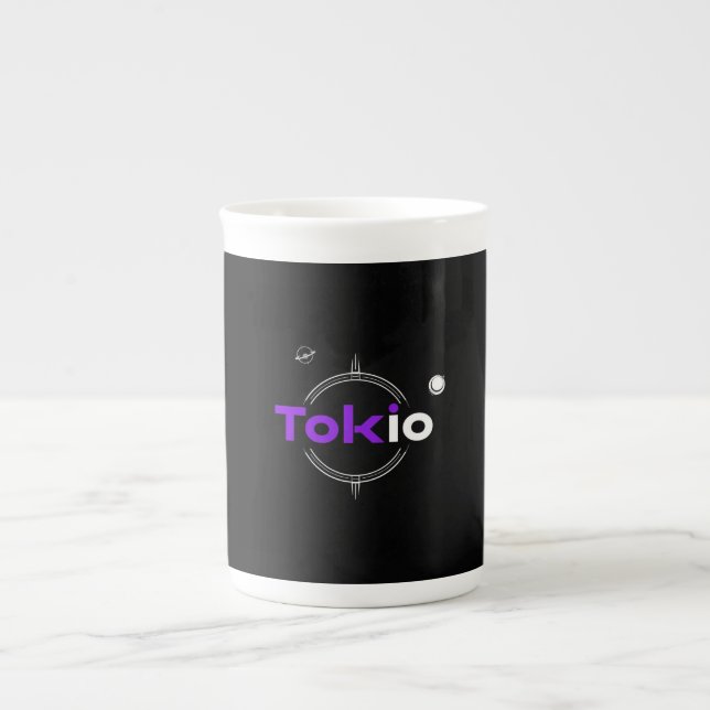 Caneca De Porcelana samurai de Tóquio (Frente)