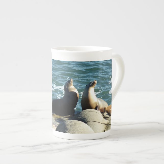 Caneca De Porcelana San Diego Sea Lions (Frente Esquerda)