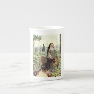 Caneca De Porcelana Santa Clara de Assis: Padroeira da Televisão