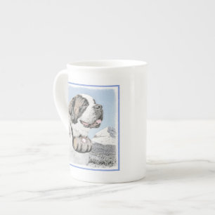 Caneca De Porcelana Santo Bernard Painting - Arte Cachorra Original