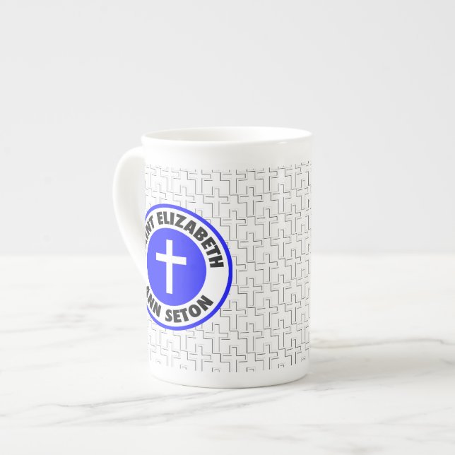 Caneca De Porcelana Santo Elizabeth Ann Seton (Frente Esquerda)