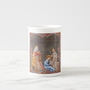 Caneca De Porcelana São Luís IX da França Patrono dos Reis Arte