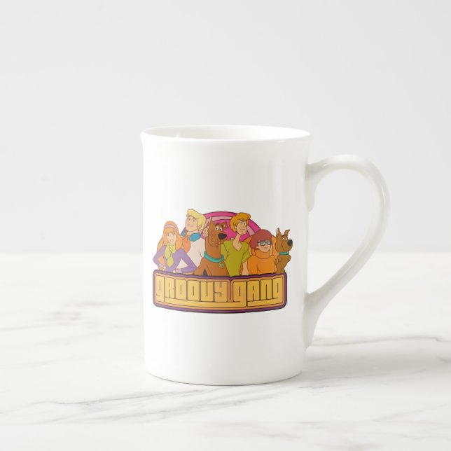 Caneca De Porcelana Scooby-Doo | "Groovy Gang" - Gráfico de desenho an (Direita)