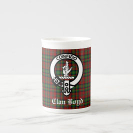Caneca De Porcelana Scottish Clan Boyd Crest Crachá & Tartan