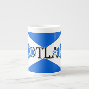 Caneca De Porcelana Scottish Flag Scotland Inverted Mugcn