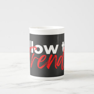 Caneca De Porcelana Seguir as citações motivacionais da tendência