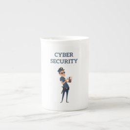 Caneca De Porcelana Segurança cibernética: o policial Legal sobre patr