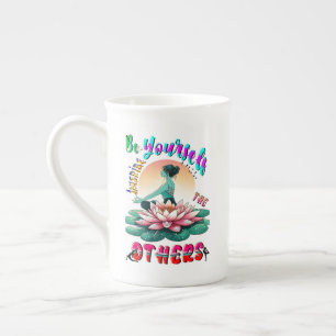 Caneca De Porcelana Seja Você Mesmo A Inspirar Os Outros