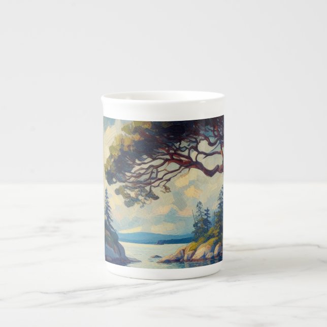 Caneca De Porcelana Sem Empresa em Hornby - Pintura Impressionista (Frente)