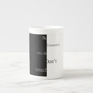 Caneca De Porcelana Sem Tesouro Dentro – Não Toque no Caderno