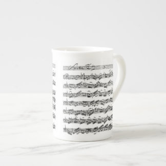 Caneca De Porcelana Série do violoncelo de Bach