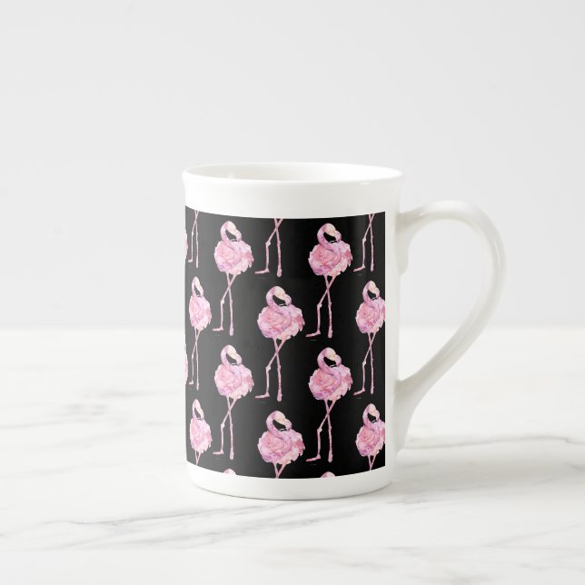 Caneca De Porcelana Série Flamingo Ternura Design 3 (Direita)