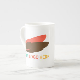 Caneca De Porcelana Seu logotipo aqui marketing de promocional comerci