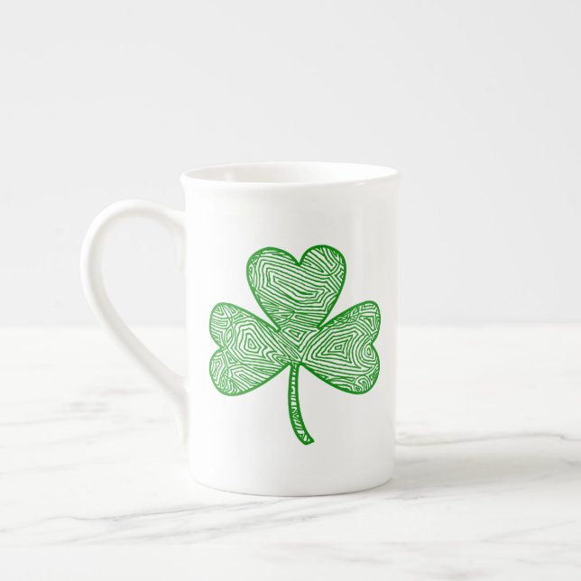 Caneca De Porcelana Shamrock (Esquerda)