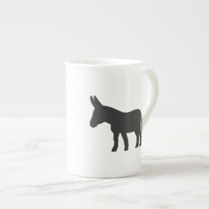 Caneca De Porcelana Silhueta de uma mula