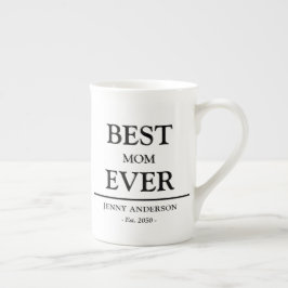 Caneca De Porcelana Simple Custom Design Best Mom Ever Mothers Gift