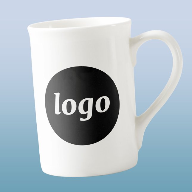 Caneca De Porcelana Simple Logo Branding Business Promotional (Simple logo business branding promotional bone china mug)