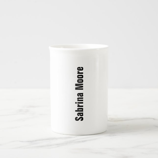 Caneca De Porcelana Simples profissional moderno (Frente)