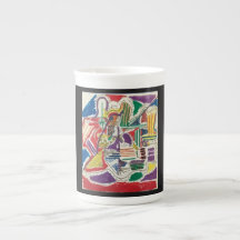 Simplicity Abstrato Bone China Mug