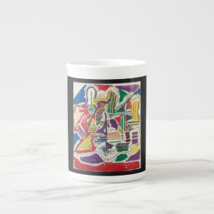 Caneca De Porcelana Simplicity Abstrato Bone China Mug