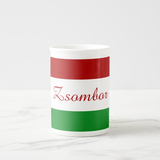 Caneca De Porcelana Sinalizador Húngaro Personalizado (Frente)