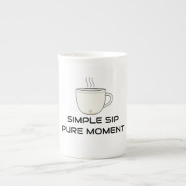 Caneca De Porcelana Sip Simples, Momento Puro