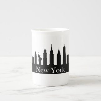 Caneca De Porcelana Skyline New York