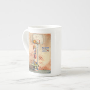 Caneca De Porcelana Slam Dunk, em Basquetebol Hoop, por Jay Throckmort