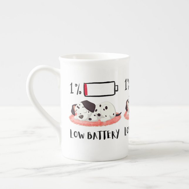 Caneca De Porcelana Sleepy Dog Design (Esquerda)