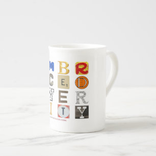 Caneca De Porcelana SlipperyJoe abraçar a diversidade metáfora LGBTQIA