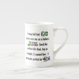 Caneca De Porcelana Somos Perfeitos com Ele - Copa da China Óssea