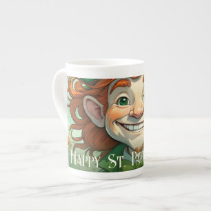 Caneca De Porcelana Sorrisos de sorte na Rua. Dia de Patrick
