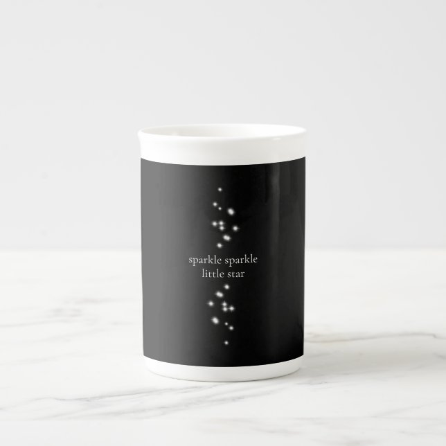 Caneca De Porcelana Sparkle Sparkle Little Star Black Starlight (Frente)